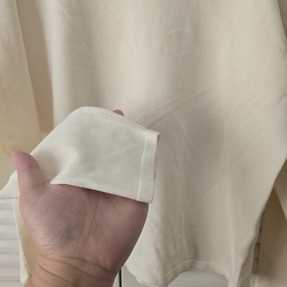 Pendleton Silk Blend Turtleneck Top Cream Color Size XL - Picture 4 of 7